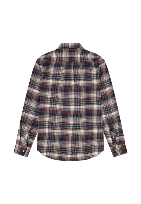 Wrangler Men's Brushed 1 Pocket Shirt In Navy Birch