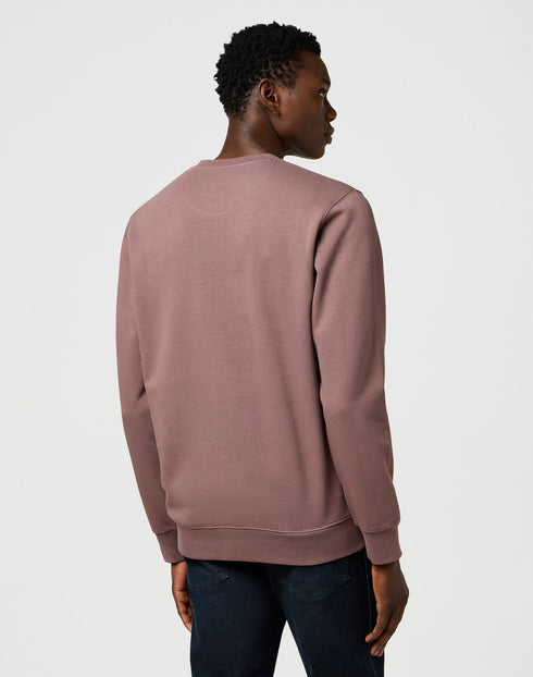 Wrangler Men's Americana Crew Neck Sweatshirt In Peppercorn
