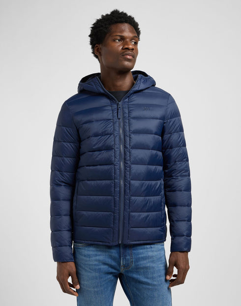 Lee Men's Puffer Jacket In Mood Indigo