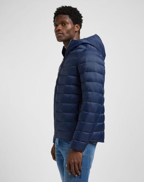 Lee Men's Puffer Jacket In Mood Indigo