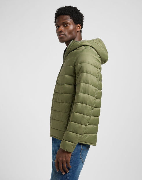 Lee Men's Puffer Jacket In Mercantile Green