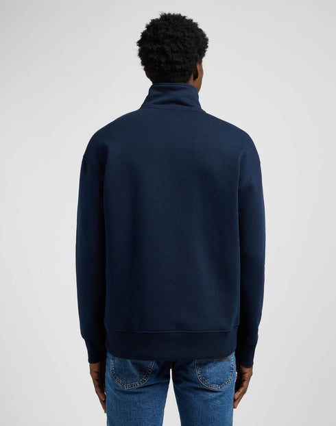 Lee Men's Half Zip Sweatshirt In Rivet Navy