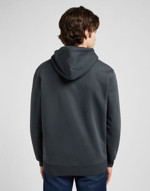 Lee Men's Elevated Essential Zip Hoodie In Washed Black
