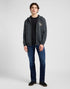 Lee Men's Elevated Essential Zip Hoodie In Washed Black