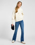 Lee Women's Logo Hoodie In Ecru