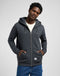 Lee Men's Work Wear Full Zip Hoodie In Washed Black