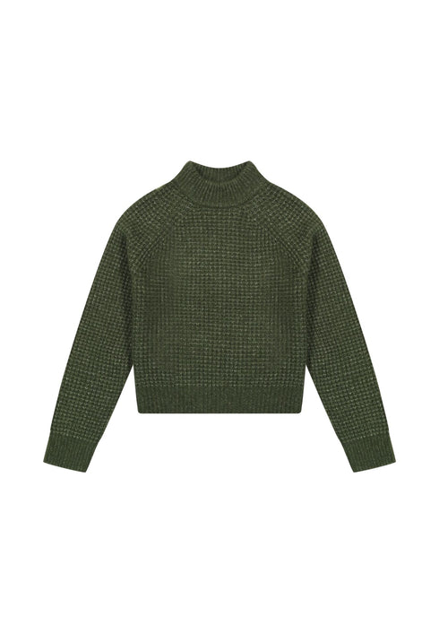 Lee Women's Knit Sweater in Olive Gray