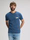 Lee Men's Medium Wobbly T-Shirt In Academy Blue