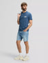 Lee Men's Medium Wobbly T-Shirt In Academy Blue