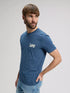 Lee Men's Medium Wobbly T-Shirt In Academy Blue