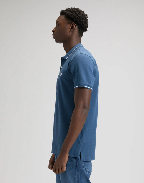 Lee Men's Pique Polo T-Shirt In Academy Blue