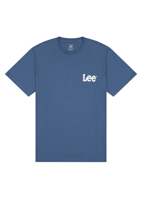 Lee Men's Short Sleeve Logo T-Shirt In Academy Blue