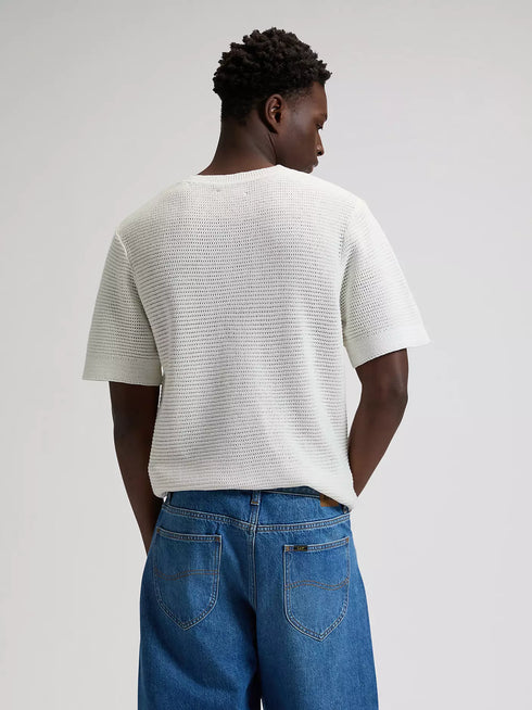 Lee Men's Crochet T-Shirt In Natural