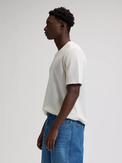 Lee Men's Crochet T-Shirt In Natural