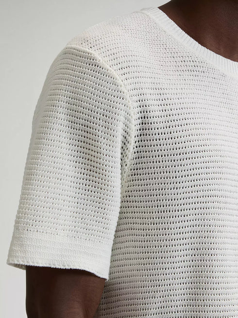 Lee Men's Crochet T-Shirt In Natural