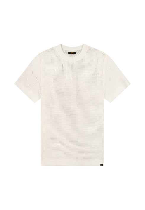 Lee Men's Crochet T-Shirt In Natural