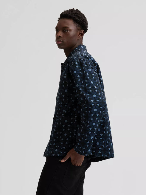 Lee Men's Clean Work Wear Jacket In Geo Print