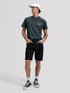 Lee Men's Vinyl T-Shirt In Washed Black