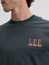 Lee Men's Vinyl T-Shirt In Washed Black