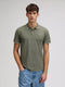 Lee Men's Pique Polo T-Shirt In Lichen Olive