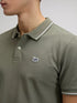 Lee Men's Pique Polo T-Shirt In Lichen Olive