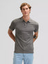 Lee Men's Garment Dye Polo In Static Gray