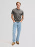 Lee Men's Garment Dye Polo In Static Gray