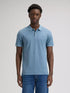 Lee Men's Garment Dye Polo In Dustier Blue