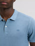 Lee Men's Garment Dye Polo In Dustier Blue
