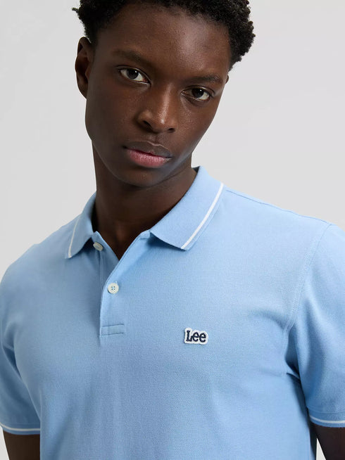 Lee Men's Pique Polo T-Shirt In Halogen