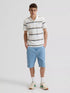 Lee Men's Pique Polo T-Shirt In Halogen Safari Stripe
