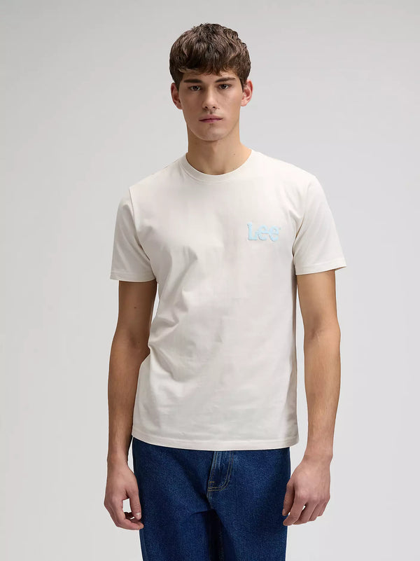 Lee Men's Medium Wobbly T-Shirt In Natural