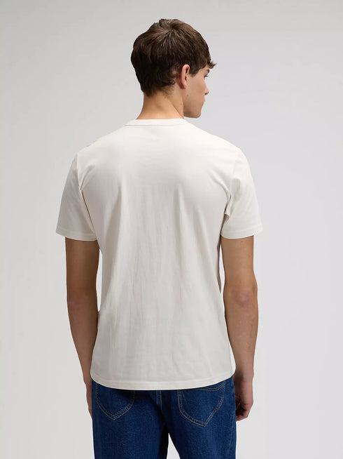 Lee Men's Medium Wobbly T-Shirt In Natural