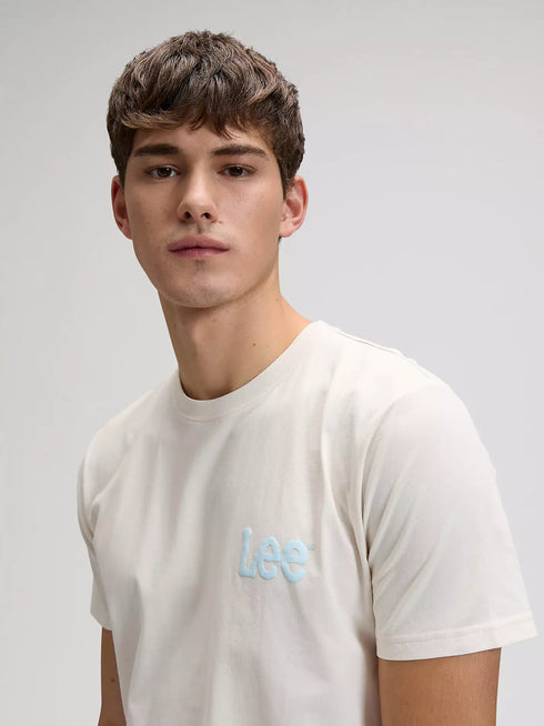 Lee Men's Medium Wobbly T-Shirt In Natural