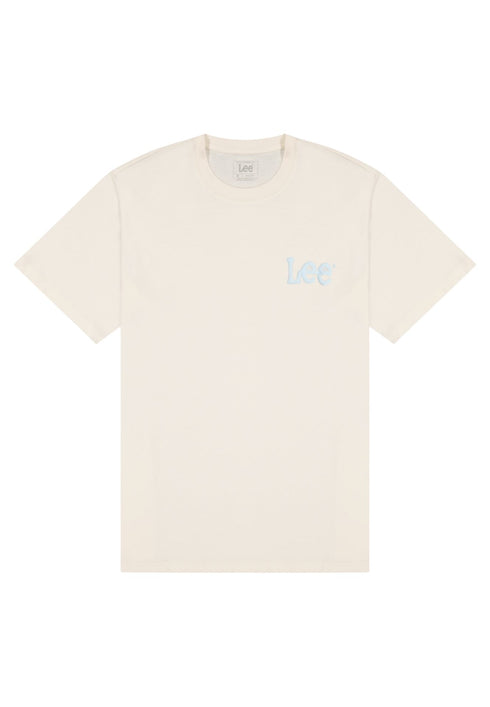 Lee Men's Medium Wobbly T-Shirt In Natural