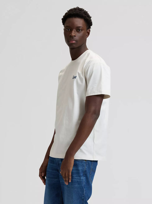 Lee Men's Short Sleeve Small Logo In Natural