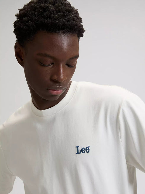 Lee Men's Short Sleeve Small Logo In Natural