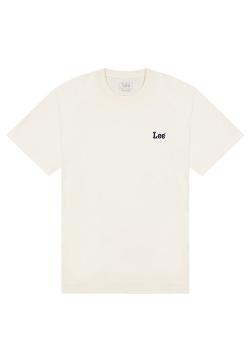 Lee Men's Short Sleeve Small Logo In Natural