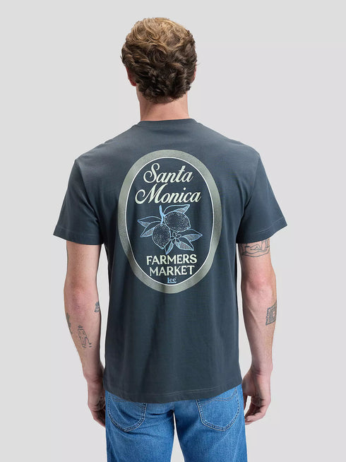 Lee Men's Santa Monica T-Shirt In Washed Black