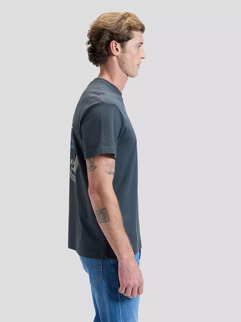 Lee Men's Santa Monica T-Shirt In Washed Black