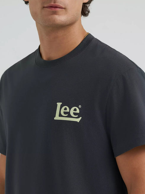 Lee Men's Santa Monica T-Shirt In Washed Black