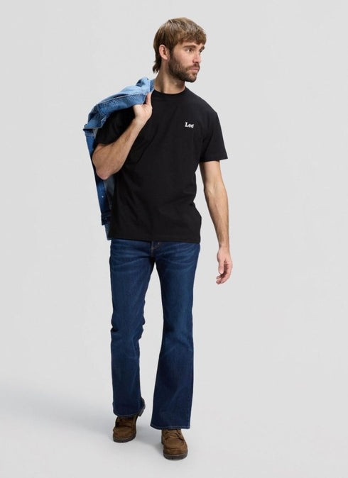 Lee Men's Short Sleeve Small Logo T-Shirt In Black