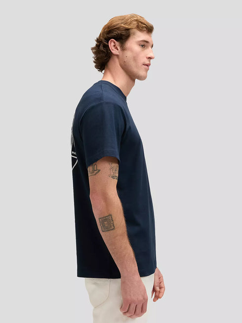 LEE STAMP LEE TEE RIVET NAVY