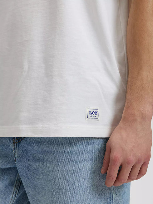 Lee Men's Work Wear Boxy T-Shirt In Bright White
