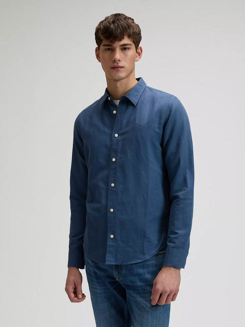 Lee Men's Shirt In Academy Blue