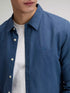 Lee Men's Shirt In Academy Blue