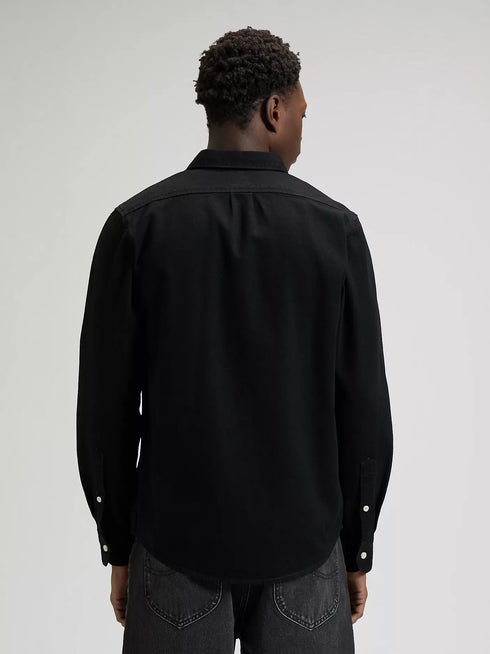 Lee Men's Button Down Shirt In Black