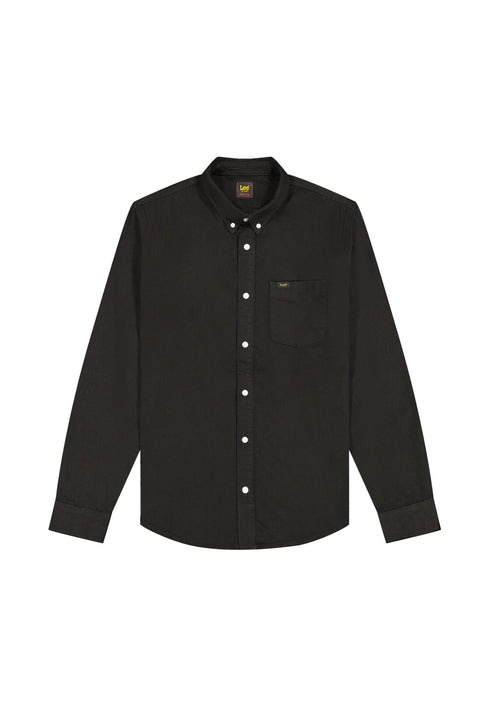Lee Men's Button Down Shirt In Black