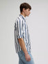 Lee Men's Button Down Tonal Shirt In Rivet Navy Stone