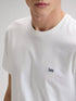 Lee Men's Short Sleeve Patch Logo T-Shirt In White